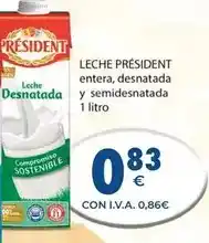 CashDiplo Président - leche entera, desnatada y semidesnatada oferta