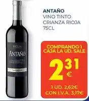 CashDiplo De antaño - vino tinto crianza rioja oferta