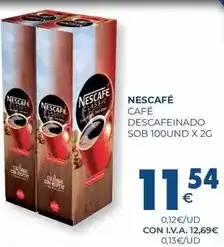 CashDiplo Nescafé - cafe descafeinado oferta