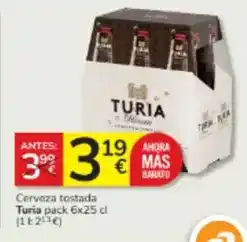 Consum Turia - cerveza tostada oferta
