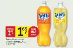 Consum Fanta - zero naranja o limon oferta