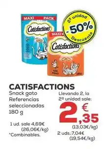 Kiwoko Catisfactions - snack gato referencias seleccionadas oferta