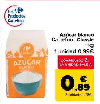 Carrefour Azúcar blanco Carrefour Classic oferta