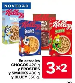 Carrefour CHOCOS y FROSTIES y SMACKS En cereales oferta