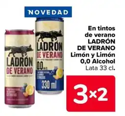 Carrefour LADRÓN DE VERANO DE VERANO En tintos de verano Limón y Limón 0,0 Alcohol oferta