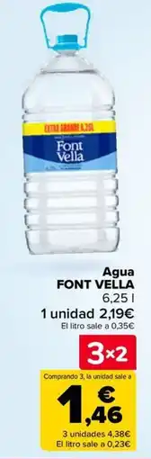 Carrefour FONT VELLA Agua oferta