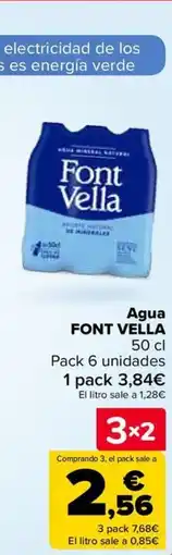 Carrefour FONT VELLA Agua oferta