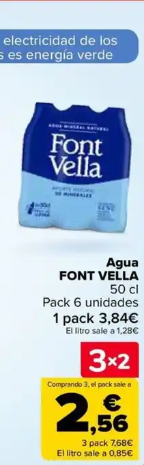 Carrefour FONT VELLA Agua oferta