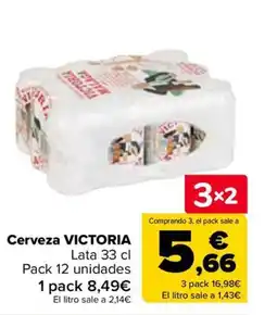 Carrefour VICTORIA Cerveza oferta
