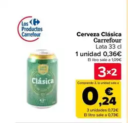 Carrefour Cerveza Clásica Carrefour oferta