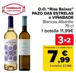Carrefour PAZO DAS ESTRELAS O VIÑABADE D.O. “Rías Baixas" oferta