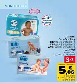 Carrefour Pañales Carrefour Baby oferta