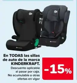 Carrefour KINDERKRAFT En todas las sillas de auto de la marca oferta