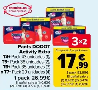 Carrefour DODOT Pants Activity Extra oferta