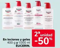 Carrefour EUCERIN En lociones y geles oferta