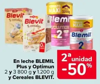 Carrefour BLEMIL/BLEVIT En leche Plus y Optimun y Cereales oferta