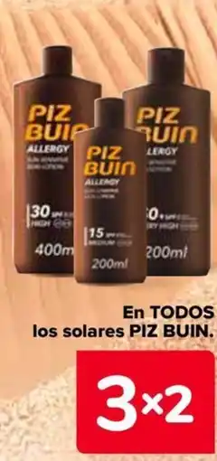 Carrefour PIZ BUIN En todos los solares oferta