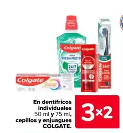 Carrefour COLGATE En dentifricos individuales y cepillos y enjuagues oferta