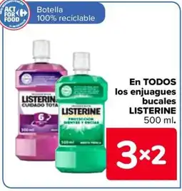 Carrefour LISTERINE En todos los enjuagues bucales oferta