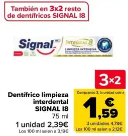 Carrefour SIGNAL Dentifrico limpieza interdental oferta