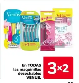 Carrefour VENUS En todas las maquinillas desechables oferta