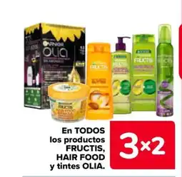 Carrefour En todos los productos fructis, hair food y tintes olia. oferta