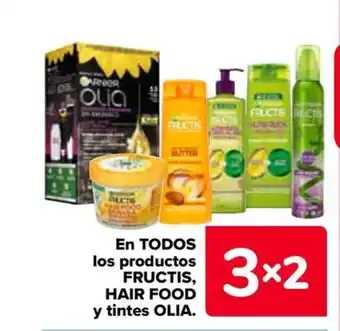 Carrefour En todos los productos fructis, hair food y tintes olia. oferta