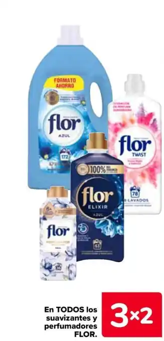 Carrefour FLOR En todos los suavizantes y perfumadores oferta