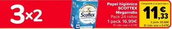 Carrefour SCOTTEX Papel higiénico oferta