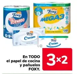 Carrefour FOXY En todo el papel de cocina y pañuelos oferta