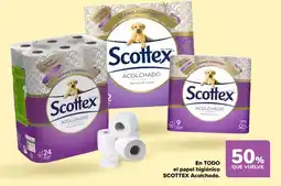 Carrefour SCOTTEX En todo el papel higiénico acolchado oferta