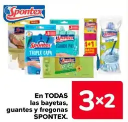 Carrefour SPONTEX En todas las bayetas, guantes y fregonas oferta