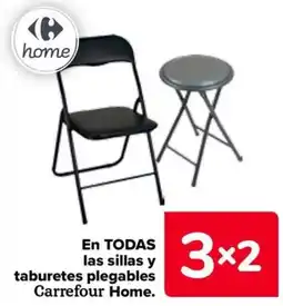 Carrefour En todas las sillas y taburetes plegables carrefour home. oferta