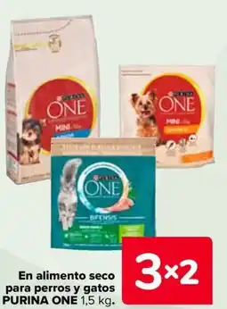 Carrefour PURINA ONE En alimento seco para perros y gatos oferta