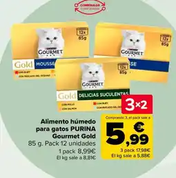 Carrefour PURINA Alimento húmedo para gatos Gourmet Gold oferta