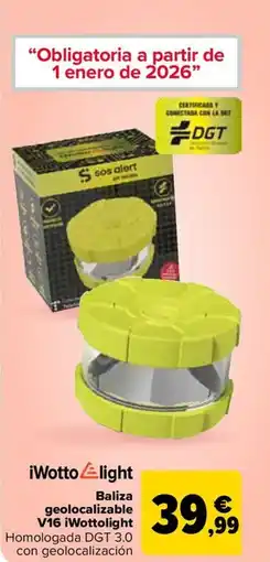 Carrefour Baliza geolocalizable V16 iWottolight oferta
