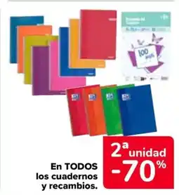 Carrefour En todos los cuadernos y recambios. oferta