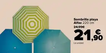 Carrefour Sombrilla playa Alfaz 220 cm oferta