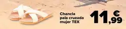 Carrefour TEX Chancla pala cruzada mujer oferta