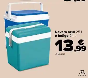 Carrefour Nevera azul o índigo oferta