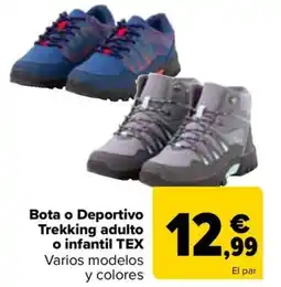 Carrefour Bota o deportivo trekking adulto o infantil tex oferta