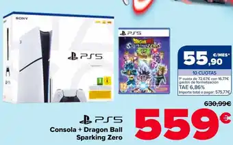 Carrefour PS5 Consola + Dragon Ball Sparking Zero oferta