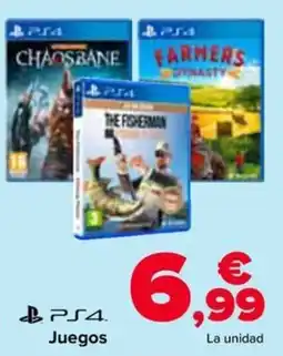 Carrefour PS4 Juegos oferta