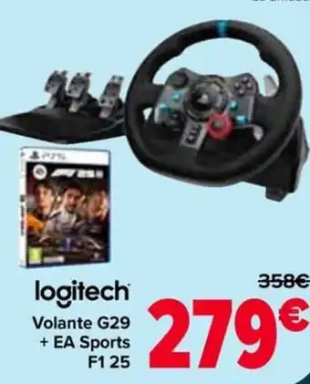 Carrefour LOGITECH Volante G29 + EA Sports F125 oferta