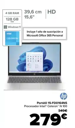 Carrefour HP Portátil 15-FD0164NS oferta