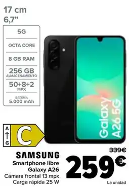 Carrefour SAMSUNG Smartphone libre Galaxy A26 oferta