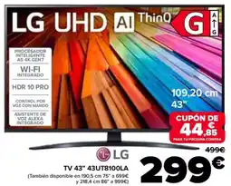 Carrefour LG TV 43" 43UT8100LA oferta