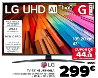 Carrefour LG TV 43" 43UT8100LA oferta