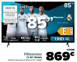 Carrefour HISENSE TV 85" 85A6N oferta