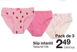 Zeeman Slip infantil oferta